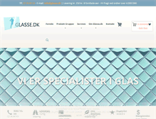 Tablet Screenshot of glasse.dk